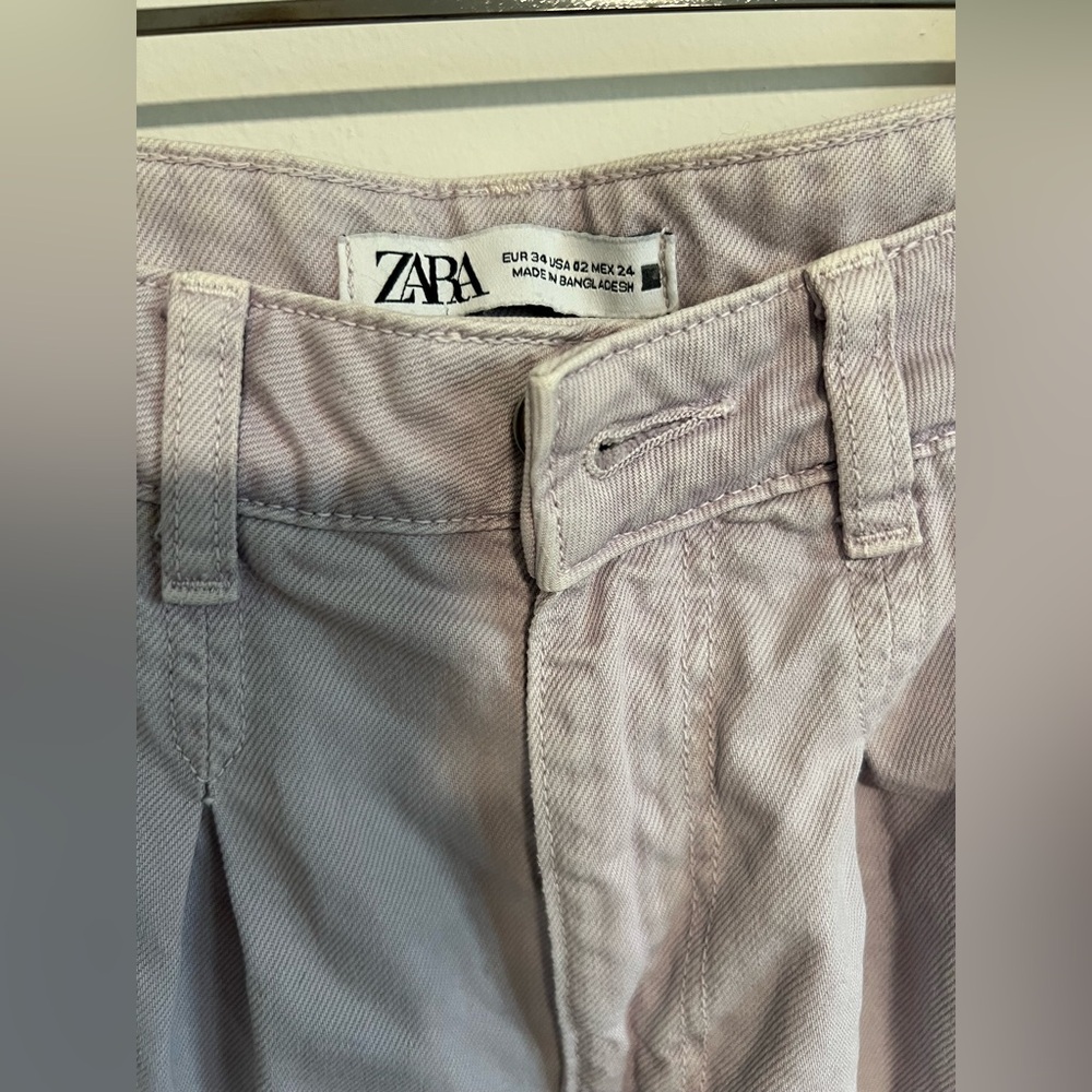 Zara Lilac baggy ankle jeans - Picture 8 of 16